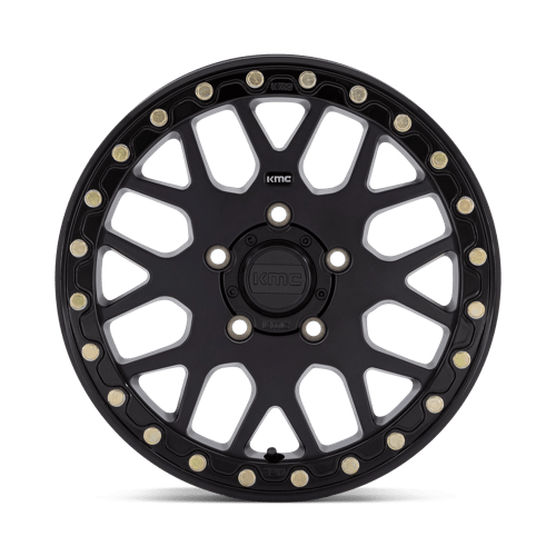 KMC Powersports | KS235 GRENADE BEADLOCK | 15.0x6.00 | 5X114.3 | 38 | SATIN BLACK