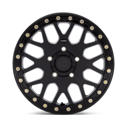 KMC Powersports | KS235 GRENADE BEADLOCK | 15.0x6.00 | 5X114.3 | 38 | SATIN BLACK
