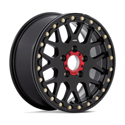KMC Powersports | KS235 GRENADE BEADLOCK | 15.0x6.00 | 5X114.3 | 38 | SATIN BLACK