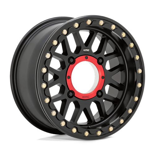 KMC Powersports | KS235 GRENADE BEADLOCK | 15.0x7.00 | 4X137 | 10 | SATIN BLACK
