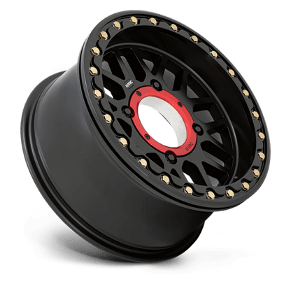 KMC Powersports | KS235 GRENADE BEADLOCK | 15.0x7.00 | 4X110 | 10 | SATIN BLACK