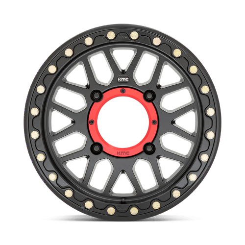 KMC Powersports | KS235 GRENADE BEADLOCK | 15.0x7.00 | 4X137 | 10 | SATIN BLACK