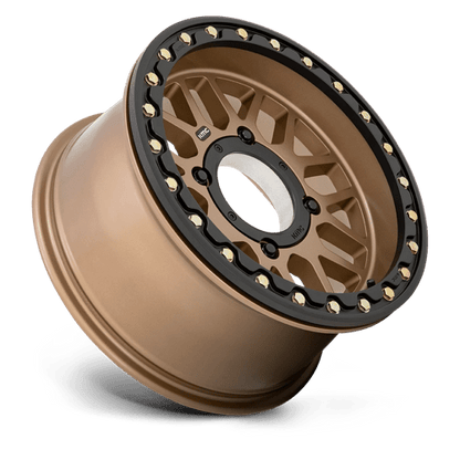 KMC Powersports | KS235 GRENADE BEADLOCK | 15.0x6.00 | 4X137 | 38 | SATIN BRONZE