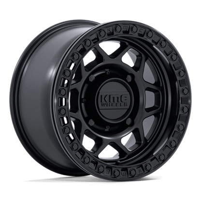 KMC Powersports | KS241 TORX BEADLOCK | 15.0x8.00 | 6X139.7 | 0 | MATTE BLACK W/ GLOSS BLACK RG
