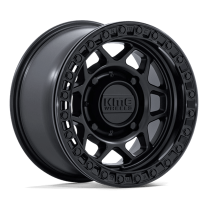 KMC Powersports | KS241 TORX BEADLOCK | 15.0x8.00 | 4X156 | 0 | MATTE BLACK W/ GLOSS BLACK RG