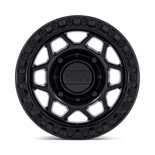 KMC Powersports | KS241 TORX BEADLOCK | 15.0x8.00 | 5X114.3 | 0 | MATTE BLACK W/ GLOSS BLACK RG