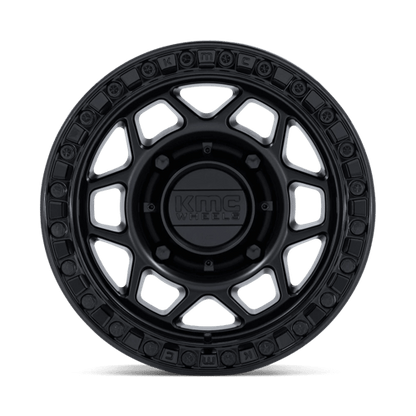 KMC Powersports | KS241 TORX BEADLOCK | 15.0x8.00 | 6X139.7 | 0 | MATTE BLACK W/ GLOSS BLACK RG