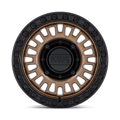 KMC Powersports | KS242 AZTEC BEADLOCK | 15.0x8.00 | 4X156 | 0 | MATTE BRONZE W/ MATTE BLACK RG