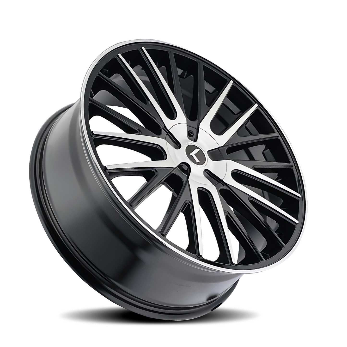 KRAZE DOUBLE DOWN GLOSS BLACK MACHINED | 18x8 | 5-108 | 40mm | KR185-8814BM40