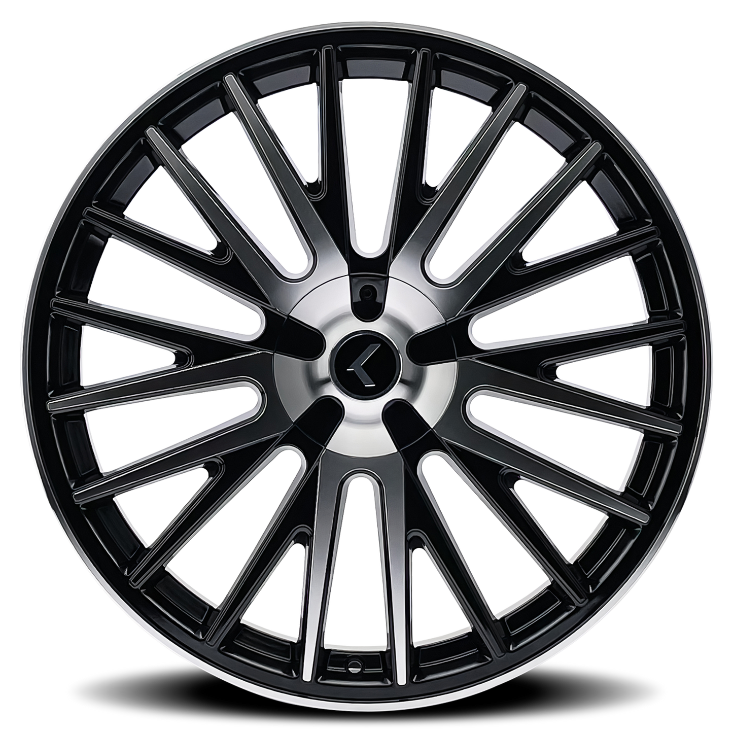 KRAZE DOUBLE DOWN GLOSS BLACK MACHINED | 22x8.5 | 5-114.3 | 38mm | KR185-22804BM38