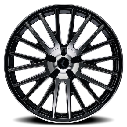KRAZE DOUBLE DOWN GLOSS BLACK MACHINED | 22x8.5 | 5-114.3 | 38mm | KR185-22804BM38