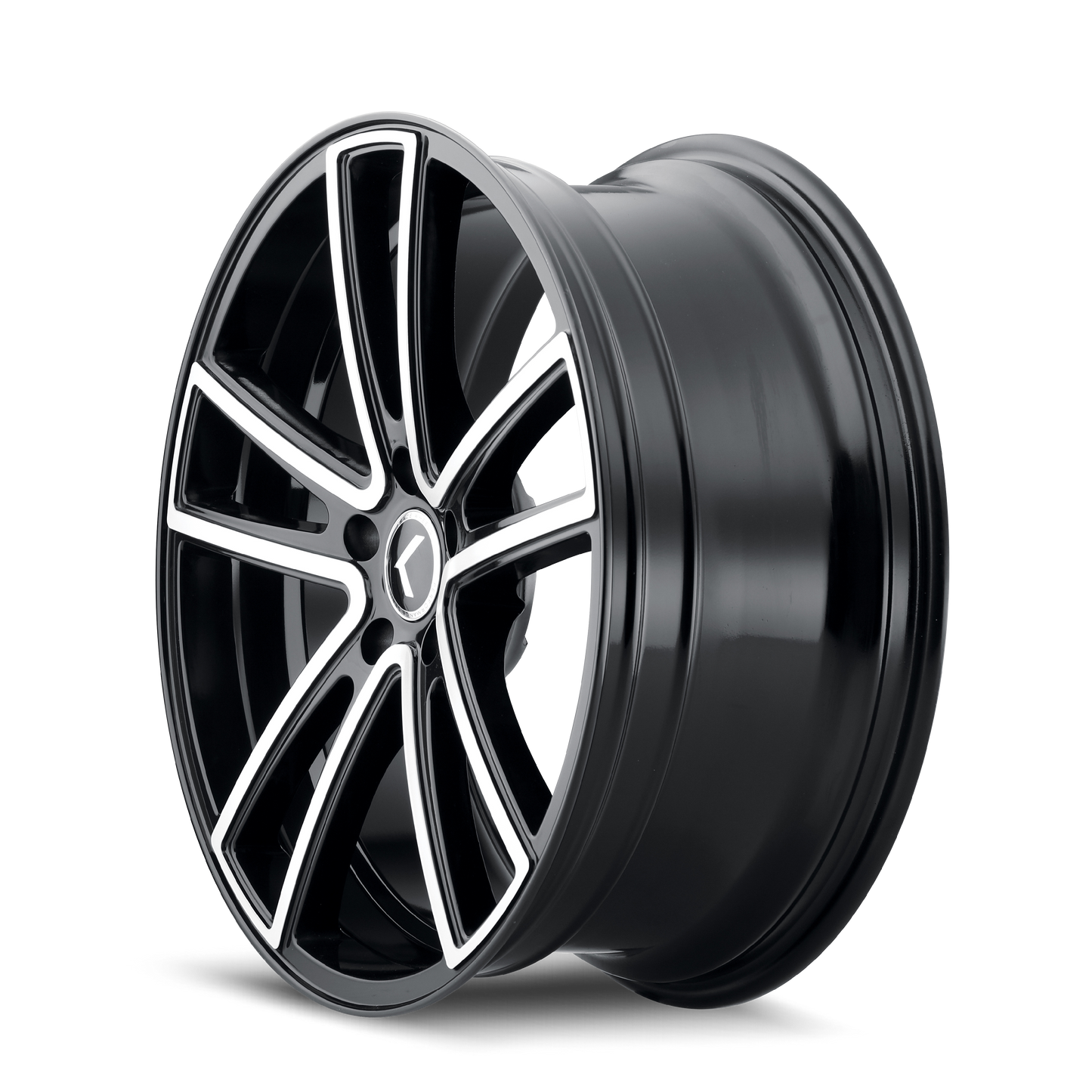 KRAZE LUSSO GLOSS BLACK MACHINED | 18x8 | 5-114.3 | 40mm | KR190-8865BM40