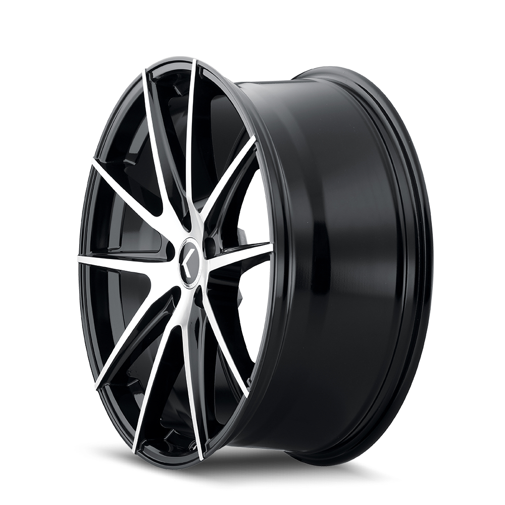 KRAZE TURISMO GLOSS BLACK MACHINED | 18x8 | 5-114.3 | 40mm | KR193-8865BM40