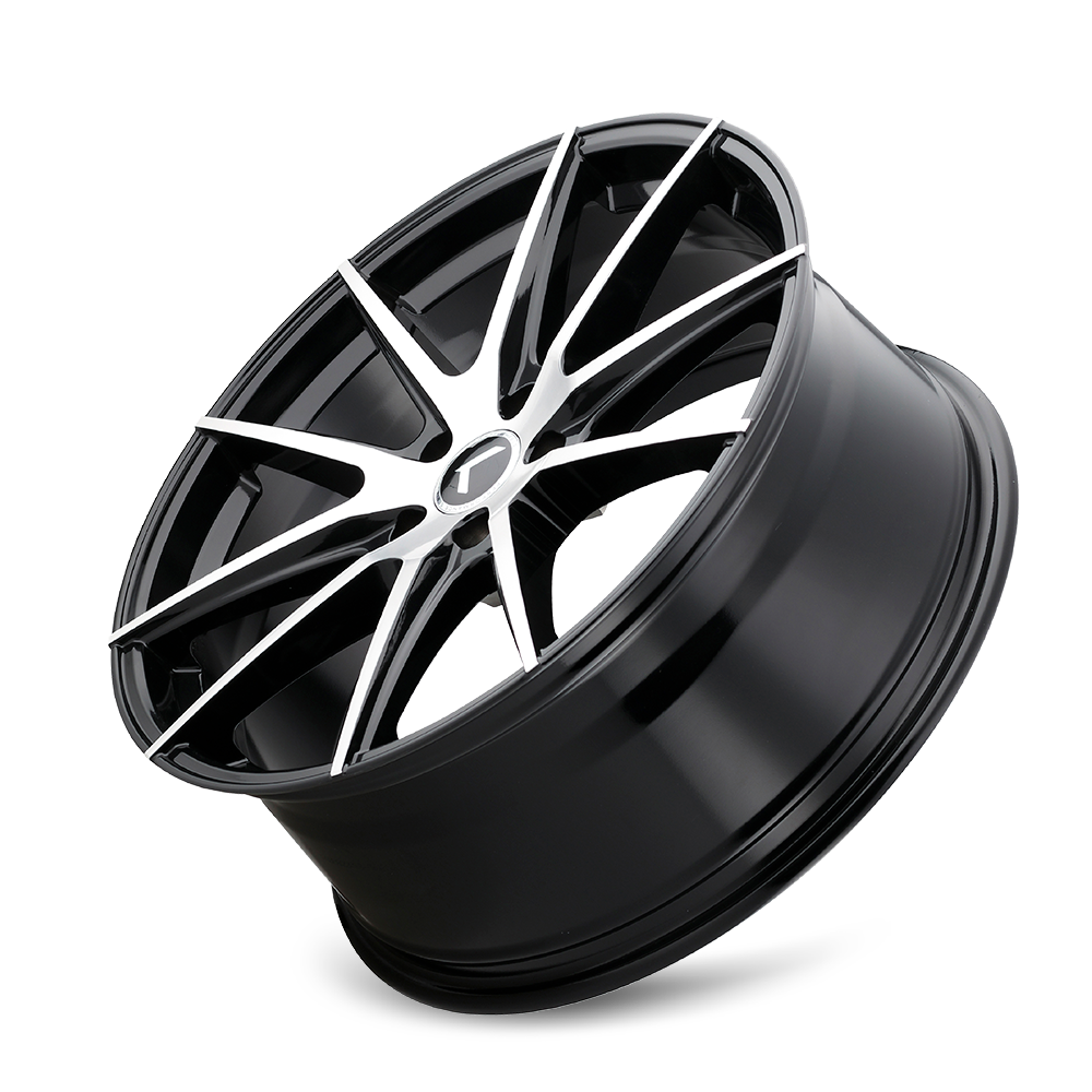 KRAZE TURISMO GLOSS BLACK MACHINED | 20x8.5 | 5-120 | 38mm | KR193-2812BM38
