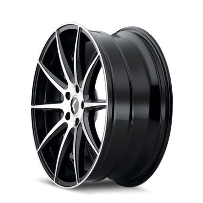 KRAZE COSMOS GLOSS BLACK MACHINED | 18x8 | 5-120 | 40mm | KR194-8812BM40