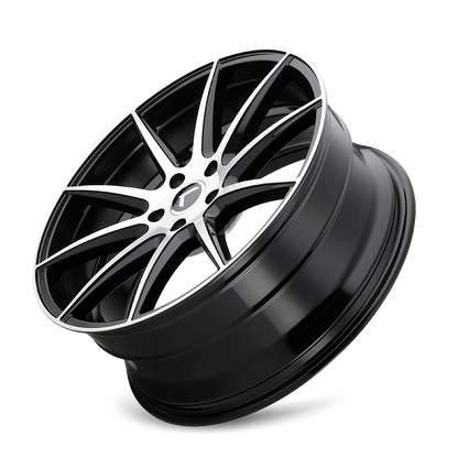 KRAZE COSMOS GLOSS BLACK MACHINED | 20x8.5 | 5-114.3 | 38mm | KR194-2865BM38