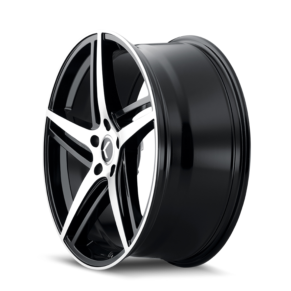 KRAZE MILANO GLOSS BLACK MACHINED | 18x8 | 5-114.3 | 40mm | KR195-8865BM40