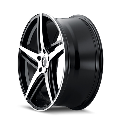 KRAZE MILANO GLOSS BLACK MACHINED | 20x8.5 | 5-115 | 38mm | KR195-2864BM38