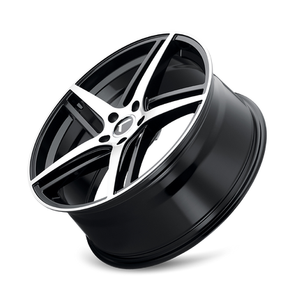 KRAZE MILANO GLOSS BLACK MACHINED | 20x8.5 | 5-120 | 38mm | KR195-2812BM38