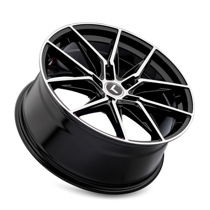 KRAZE EVOLVE GLOSS BLACK MACHINED | 22x9 | 5-120 | 35mm | KR196-22912BM35