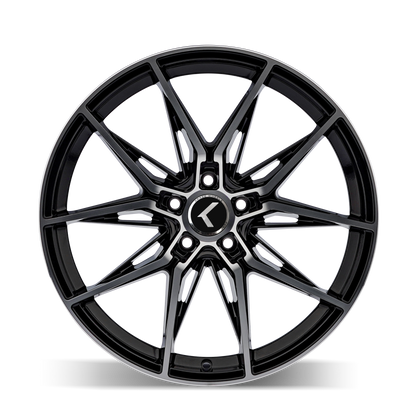 KRAZE EVOLVE GLOSS BLACK MACHINED | 22x9 | 5-120 | 35mm | KR196-22912BM35