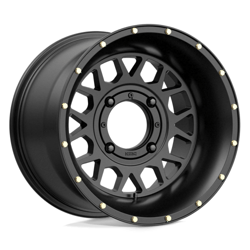 KMC Powersports | KS135 GRENADE | 15.0x10.00 | 4X137 | 0 | SATIN BLACK