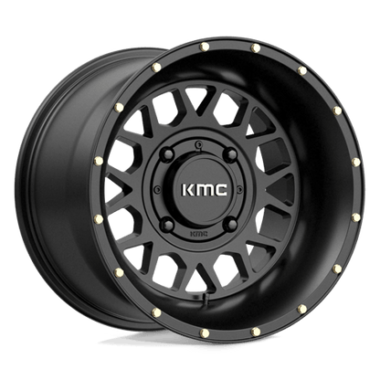 KMC Powersports | KS135 GRENADE | 15.0x10.00 | 4X137 | 0 | SATIN BLACK