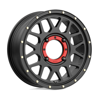 KMC Powersports | KS135 GRENADE | 15.0x6.00 | 4X137 | 38 | SATIN BLACK