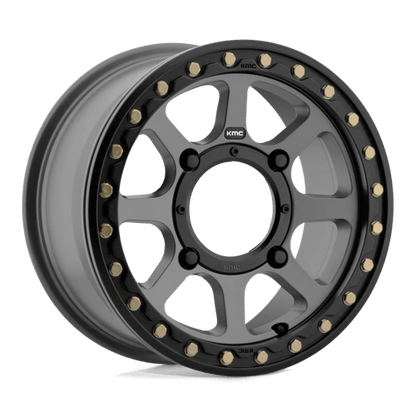 KMC Powersports | KS234 ADDICT 2 BEADLOCK | 15.0x6.00 | 4X156 | 38 | SATIN GRAY
