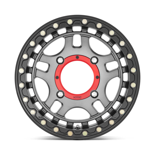 KMC Powersports | KS240 RECON BEADLOCK | 15.0x7.00 | 4X156 | 38 | GUN METAL W/ GLOSS BLACK RING