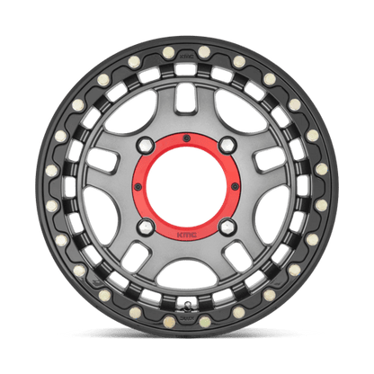 KMC Powersports | KS240 RECON BEADLOCK | 15.0x7.00 | 4X156 | 38 | GUN METAL W/ GLOSS BLACK RING