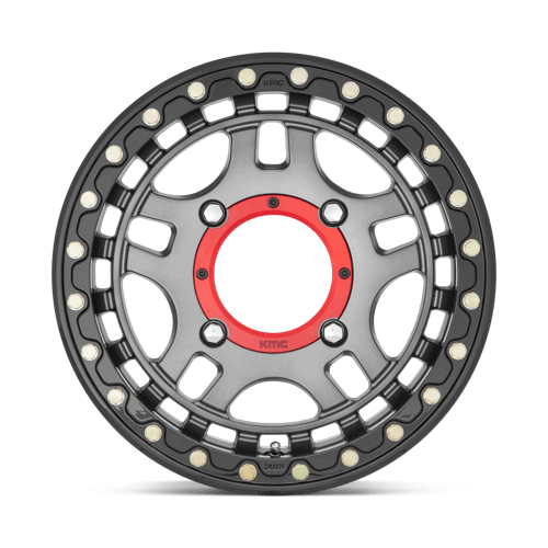 KMC Powersports | KS240 RECON BEADLOCK | 15.0x7.00 | 4X137 | 38 | GUN METAL W/ GLOSS BLACK RING