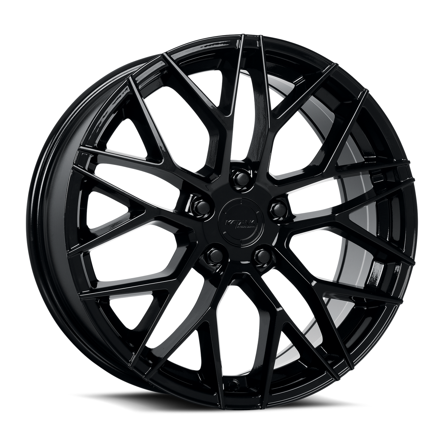KATANA RACING KR01 Glossy Black | 17x7.5 | 5x100 | +40mm | KR01-177550GB