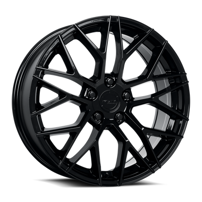 KATANA RACING KR01 Glossy Black | 17x7.5 | 5x100 | +40mm | KR01-177550GB