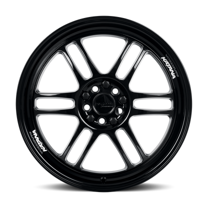 KATANA RACING KR02 Glossy Black | 18x8.0 | 5x110/5x114.3 | +40mm | KR02-188009GB