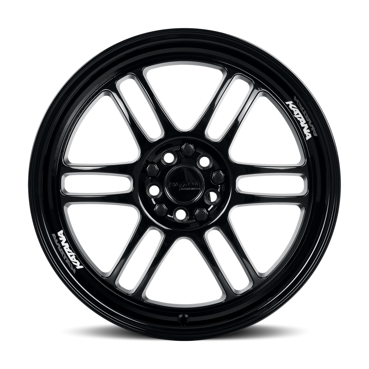 KATANA RACING KR02 Glossy Black | 18x8.0 | 5x112/5x114.3 | +40mm | KR02-188012GB