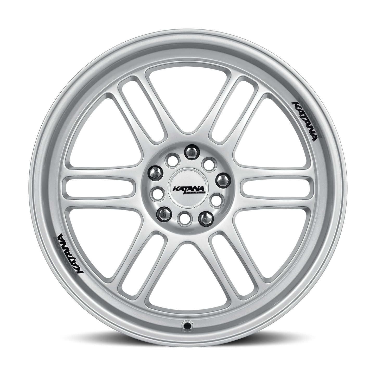 KATANA RACING KR02 Glossy Sliver | 17x7.5 | 4x100/4x114.3 | +40mm | KR02-177501GS