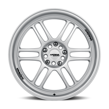KATANA RACING KR02 Glossy Sliver | 18x8.0 | 5x110/5x114.3 | +40mm | KR02-188009GS