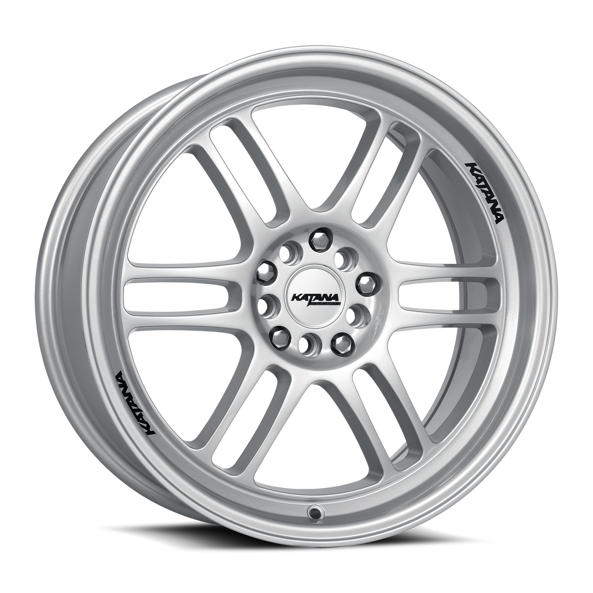 KATANA RACING KR02 Glossy Sliver | 18x8.0 | 5x110/5x114.3 | +40mm | KR02-188009GS