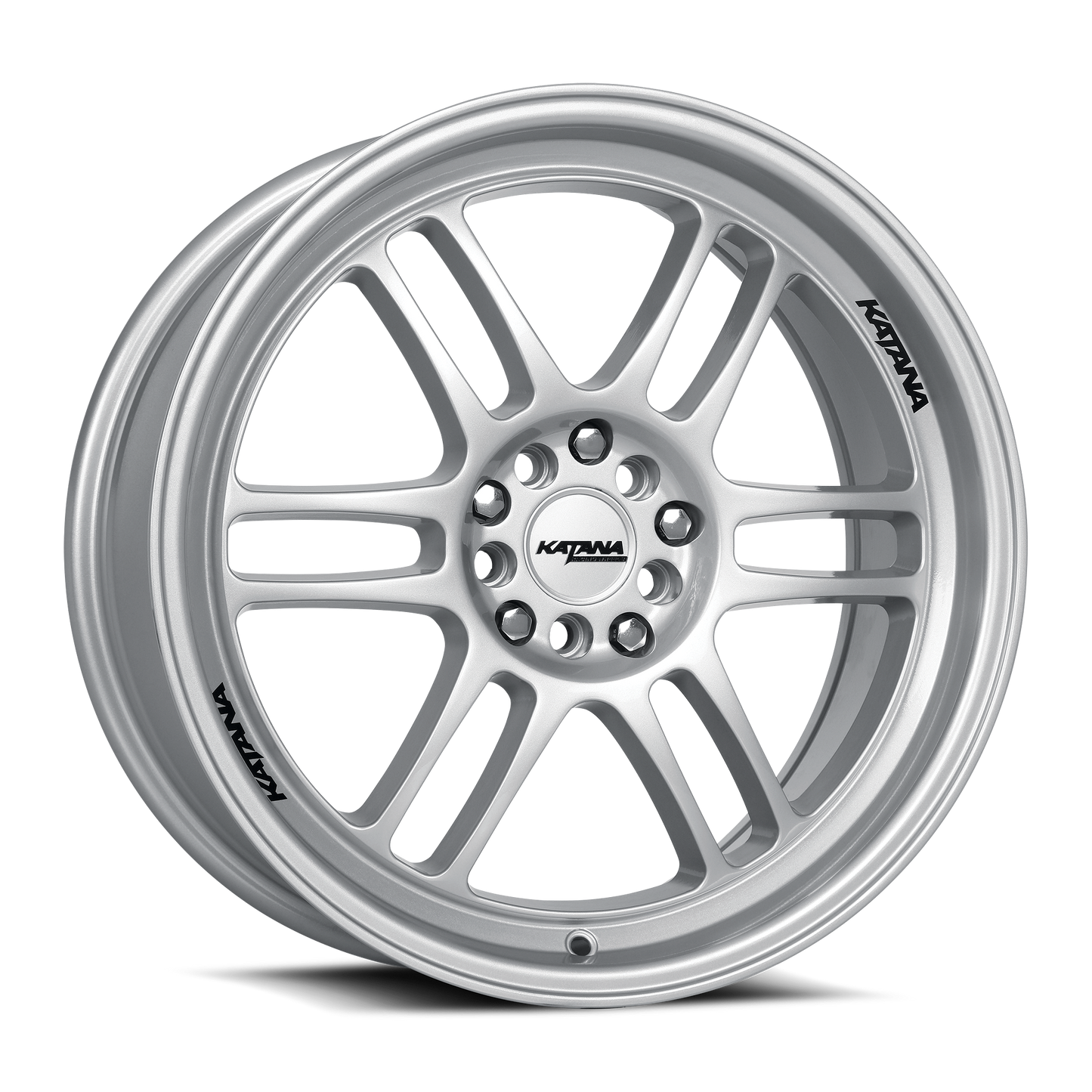 KATANA RACING KR02 Glossy Sliver | 18x8.0 | 5x105/5x114.3 | +40mm | KR02-188013GS