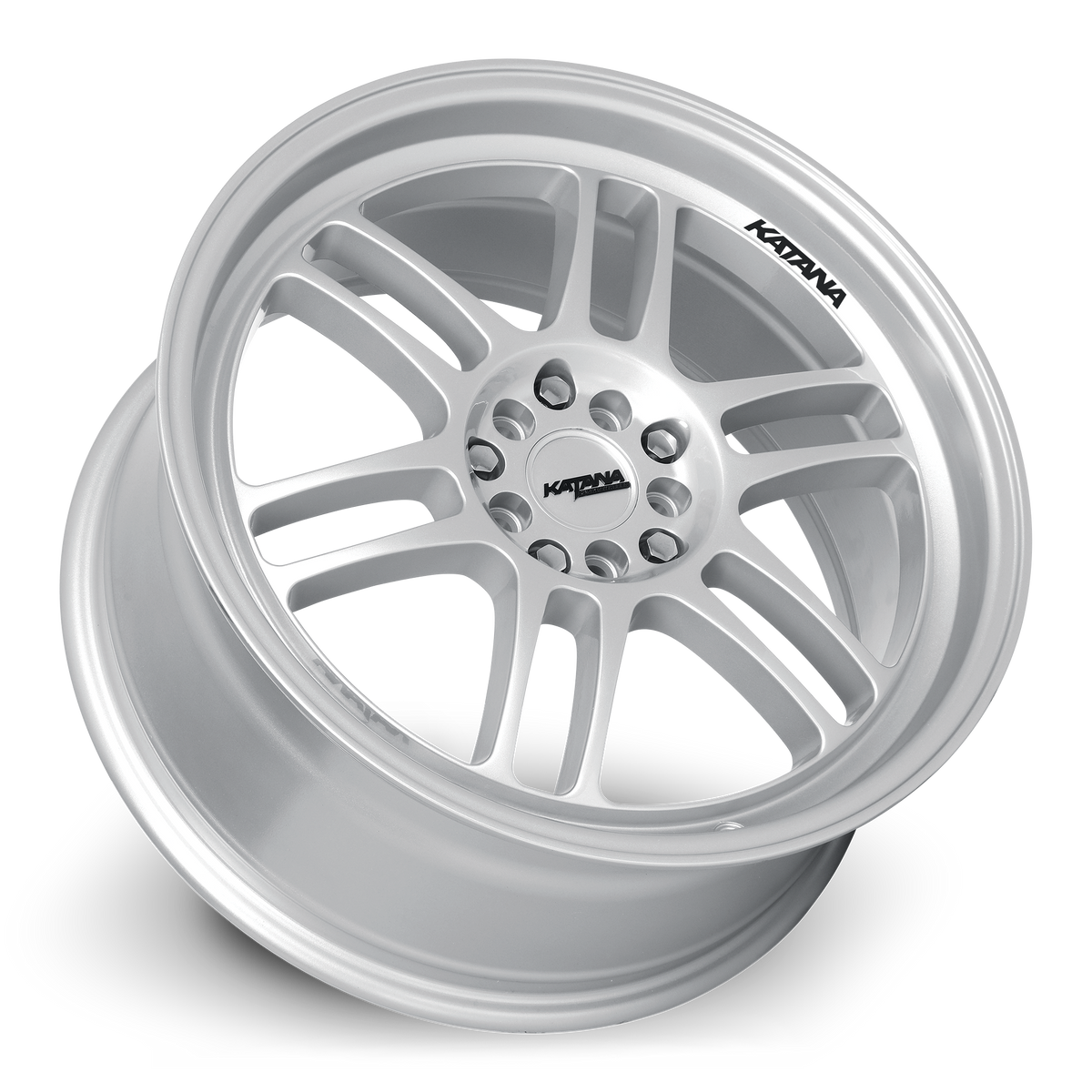 KATANA RACING KR02 Glossy Sliver | 17x7.5 | 4x100/4x114.3 | +40mm | KR02-177501GS