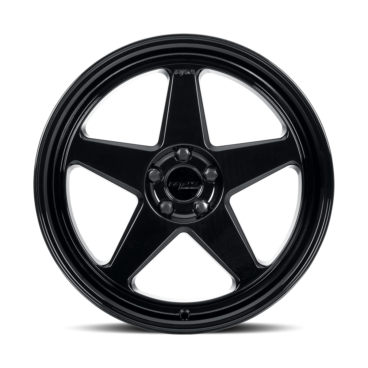 KATANA RACING KR03 Glossy Black | 18x8.0 | 5x100 | +40mm | KR03-188050GB