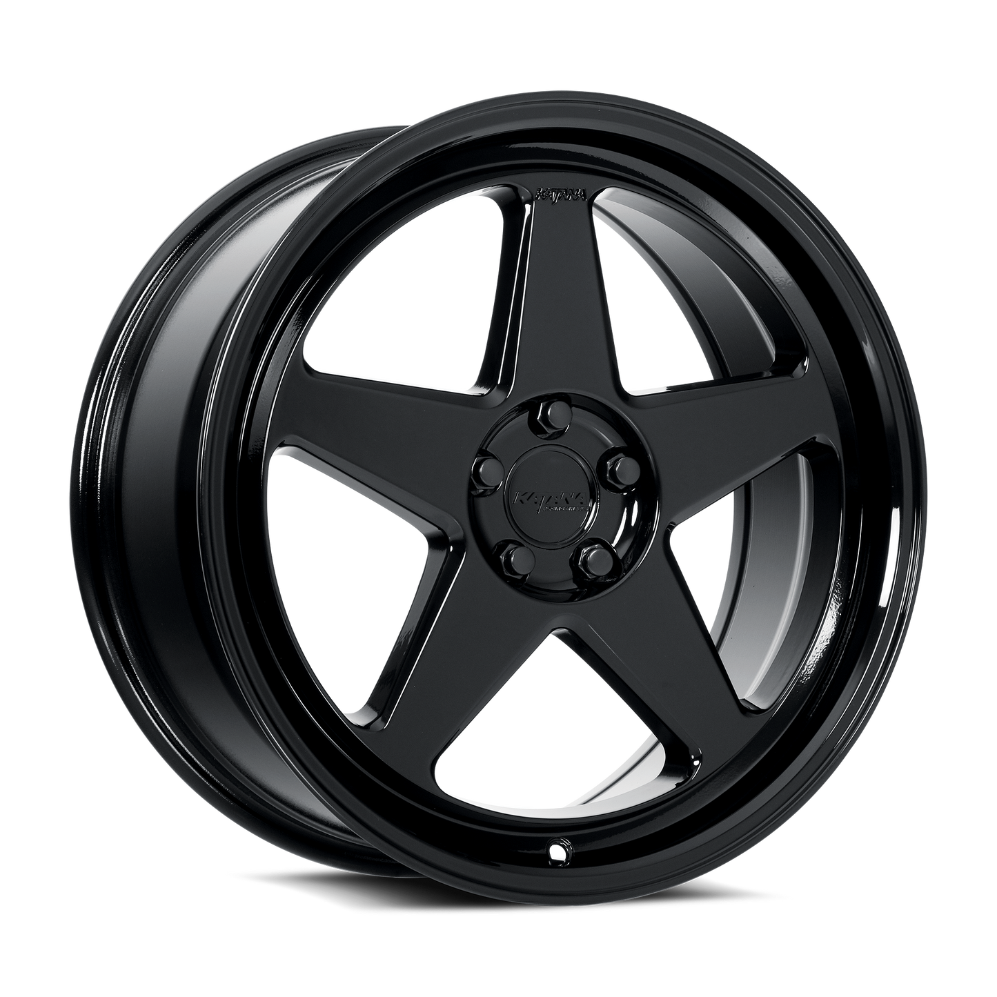 KATANA RACING KR03 Glossy Black | 18x8.0 | 5x108 | +40mm | KR03-188058GB
