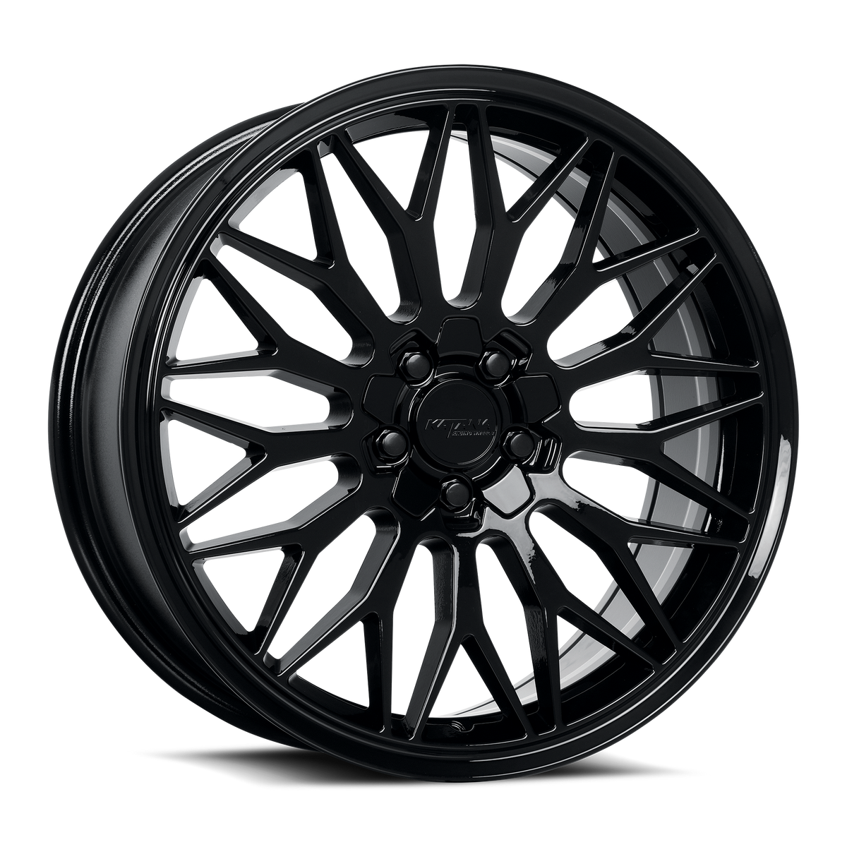 KATANA RACING KR05 Glossy Black | 17x7.5 | 5x108/5x114.3 | +40mm | KR05-177508GB