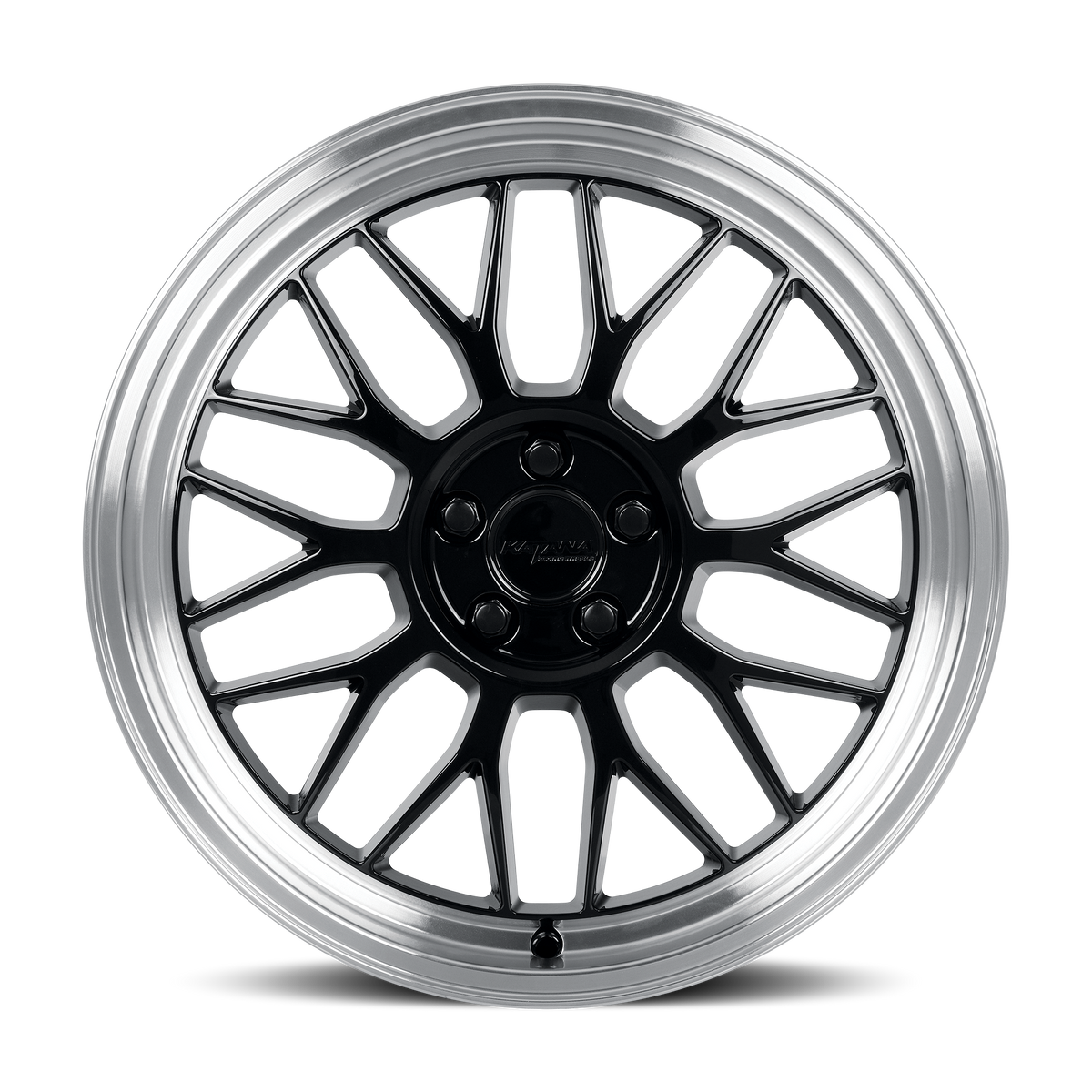 KATANA RACING KR06 Glossy Gun Metal Machine Lip | 18x8.0 | 5x108 | +40mm | KR06-188058GML