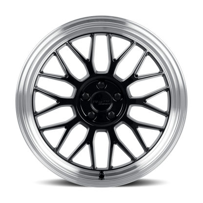 KATANA RACING KR06 Glossy Gun Metal Machine Lip | 18x8.0 | 5x108 | +40mm | KR06-188058GML