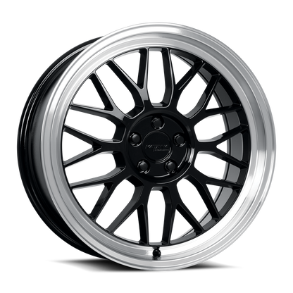 KATANA RACING KR06 Glossy Gun Metal Machine Lip | 18x8.0 | 5x100 | +40mm | KR06-188050GML