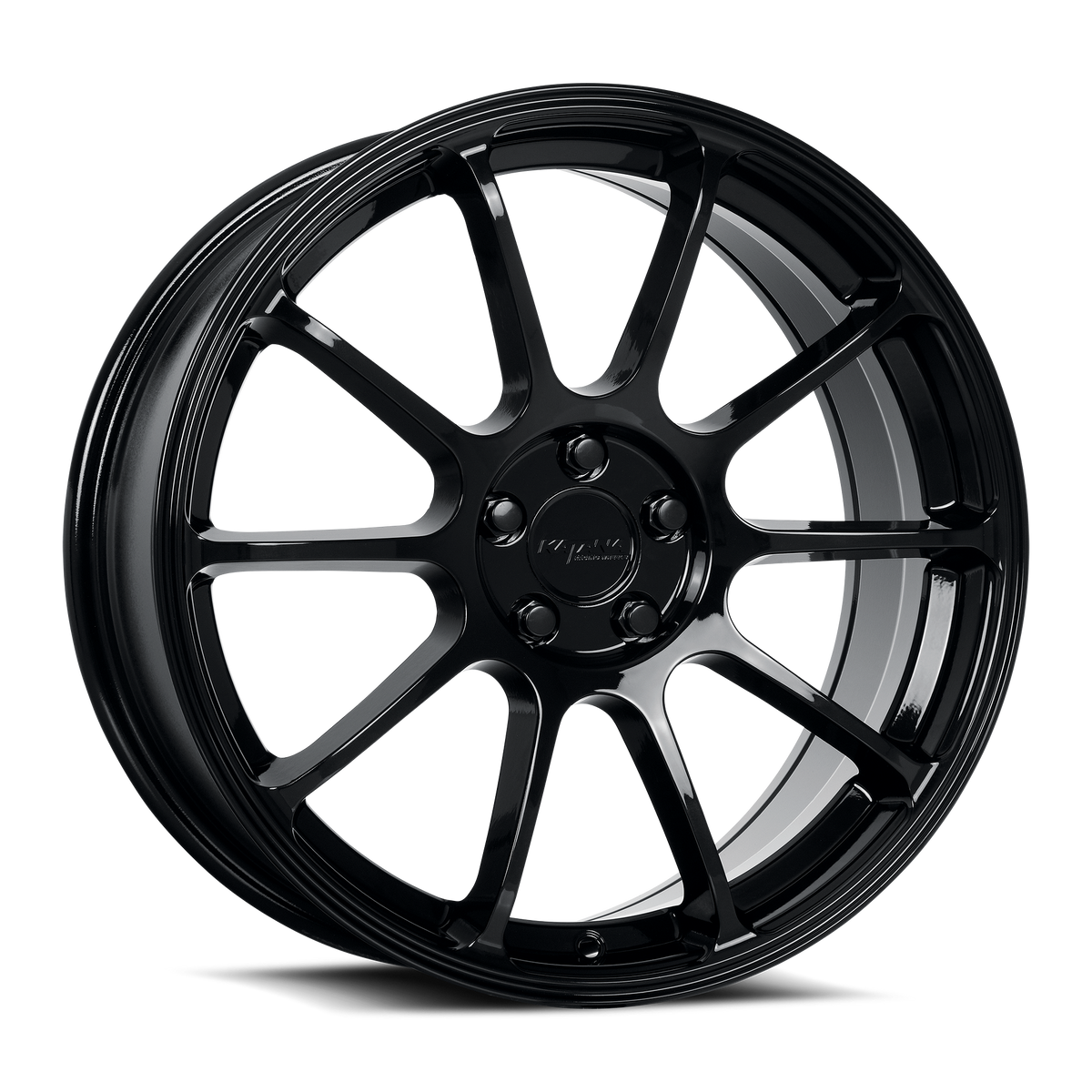 KATANA RACING KR07 Glossy Black | 17x7.5 | 5x100 | +40mm | KR07-177550GB