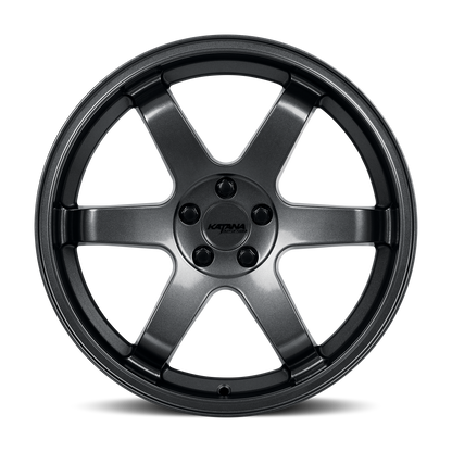 KATANA RACING KR08 Glossy GunMetal | 17x7.5 | 5x100 | +40mm | KR08-177550GM