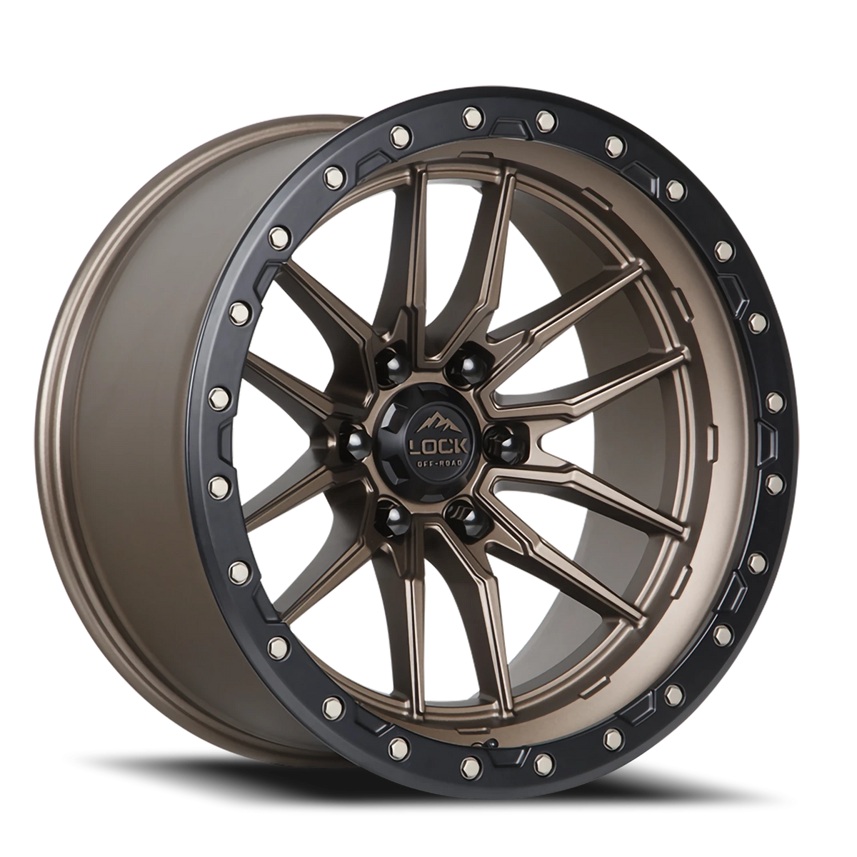 KRAWLER | 17X9 | 5X127 | -12 | MATTE BRONZE W MATTE BLACK RING | KRAWLER-7957MRMBR
